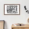 Framed Distressed-Look Wooden Sign – Drinks, Coffee, Wine & Cozy Dog view 4