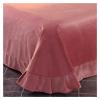 DUnLap Winter Crystal Velvet and Coral Velvet 4-Piece Bedding Set, Thick Plush Flannel, White, Full view 4