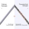 AdeptT Canopy Bed Frame with Mosquito Net Holder, Stainless Steel Posts, Full/Queen Size, 4-Corner Frame, Silver, 25 mm, 2 x 2 m view 2