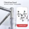 AdeptT Canopy Bed Frame with Mosquito Net Holder, Stainless Steel Posts, Full/Queen Size, 4-Corner Frame, Silver, 25 mm, 2 x 2 m view 3