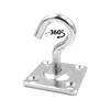 JA Horse JA6012 Tie Ring Eye Plate Tie Hook, Galvanized, 10 pcs, Type G view 1
