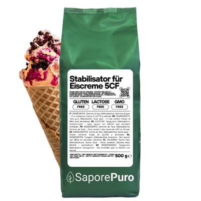 Saporepuro Ice Cream Stabilizer with Tara and Guar Gum - 500 g