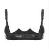 TSSOE Women's Wet-Look Open-Cup Bustier Harness Bra, Wireless Patent Leather, Black, Size S view 4