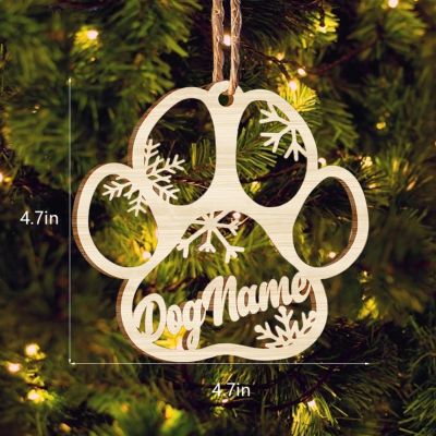 Personalized Wooden Pet Christmas Ornament