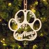 Personalized Wooden Pet Christmas Ornament view 1