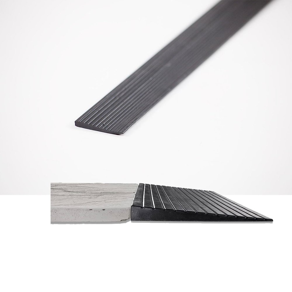 Rubber Threshold Ramp, 13.5 cm High, for Wheelchairs, Scooters & Robot Vacuums