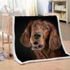 Irish Setter 3D Sherpa Fleece Blanket, 130 x 150 cm view 4