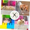 POPETPOP Thickened Double-Sided Hamster Hammock Bed for Cages, Green view 2