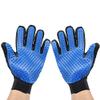 AGBARR Silicone Pet Grooming Glove, Purple, Left Hand view 2