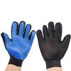 AGBARR Silicone Pet Grooming Glove, Purple, Left Hand view 3