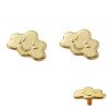 PILYON 2-Pack Cabinet Knobs, Pure Copper, Golden Lucky Cat, Antler, Star, Kids' Cartoon Designs, 39 mm Cloud Length view 1