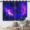 SDOTPMT 66 x 160 cm Fantasy Starry Galaxy Window Curtains, Blackout, 2 Panels view 1