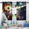 SDOTPMT 107 x 245 cm Fantasy Galaxy Star Window Curtains, 2 Panels view 2