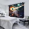 SDOTPMT 107 x 245 cm Fantasy Galaxy Star Window Curtains, 2 Panels view 3