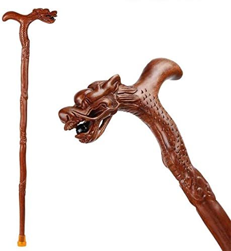 NATWEE 37-Inch Wooden Cane with Faucet-Style Master Handle