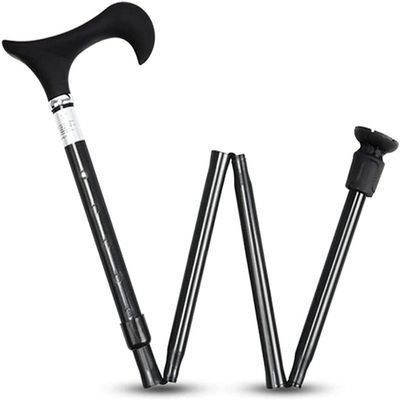 NATWEE Portable Folding Cane with Handle, 5 Adjustable Height Levels for Men, Women, People with Disabilities and Seniors