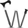 NATWEE Portable Folding Cane with Handle, 5 Adjustable Height Levels for Men, Women, People with Disabilities and Seniors view 1