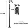 NATWEE Portable Folding Cane with Handle, 5 Adjustable Height Levels for Men, Women, People with Disabilities and Seniors view 2