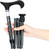 NATWEE Portable Folding Cane with Handle, 5 Adjustable Height Levels for Men, Women, People with Disabilities and Seniors view 3