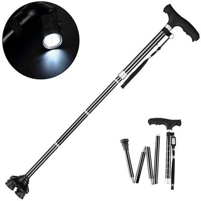 NATWEE Folding Walking Cane for Men and Women, Lightweight, Adjustable, Portable Mobility Aid with Slim, Comfortable T-Handle