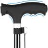 NATWEE Folding Walking Cane for Men and Women, Lightweight, Adjustable, Portable Mobility Aid with Slim, Comfortable T-Handle view 2