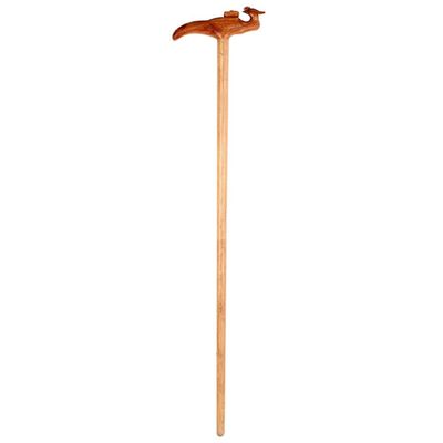 NATWEE Mahogany Solid Wood Walking Cane with Non-Slip Tip