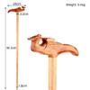 NATWEE Mahogany Solid Wood Walking Cane with Non-Slip Tip view 4