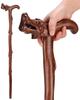 NATWEE Wooden Walking Cane for Men and Women, Hand-Carved Dragon Head Handle with Moving Beads, for an Active Outdoor Lifestyle view 1