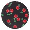 NIBABA Pet Blanket with Red Cherry Pattern, Anti-Pilling, Warm, Soft Flannel, Lightweight, Cozy, for Cats and Dogs, 90 cm Diameter view 1