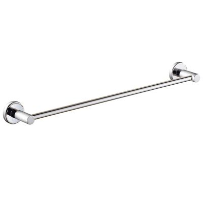 Stainless Steel Wall-Mounted Towel Holder for Bathroom and Kitchen, Polished Silver Finish (Size: 110 cm)