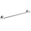 Stainless Steel Wall-Mounted Towel Holder for Bathroom and Kitchen, Polished Silver Finish (Size: 110 cm) view 1