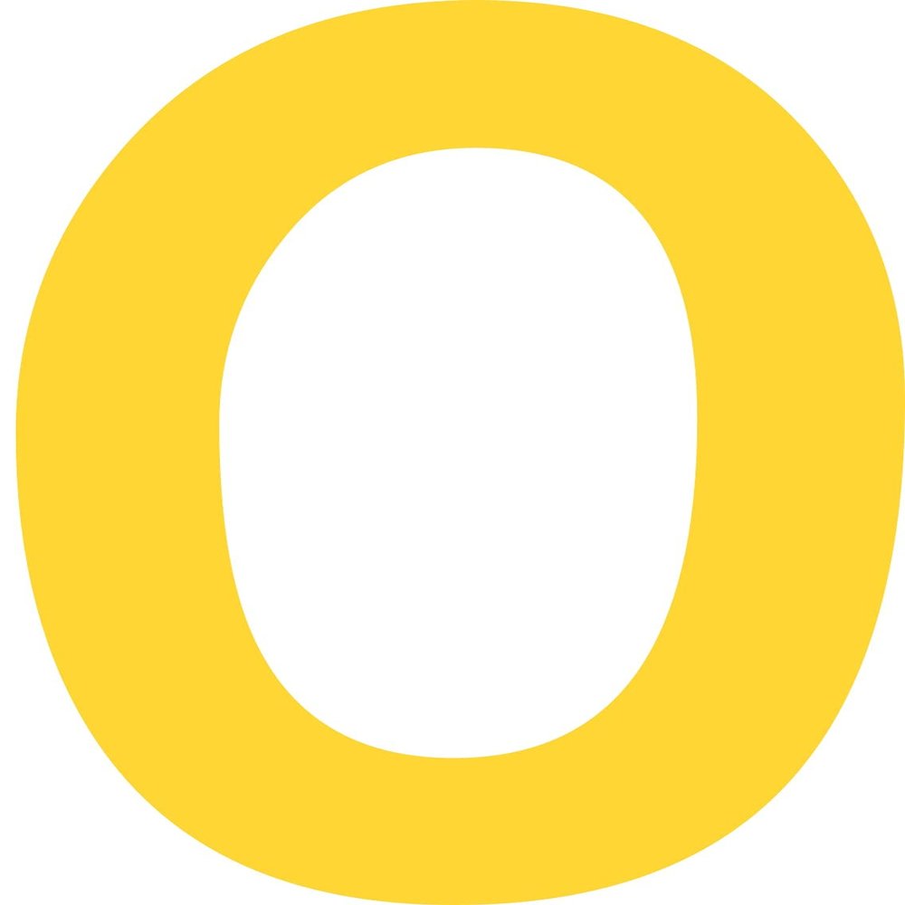 Kleckerliese Number Sticker, 20 cm, Single Yellow 0
