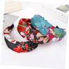 Boho Floral Knotted Fabric Headbands, 4-Pack for Women view 2