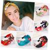 Boho Floral Knotted Fabric Headbands, 4-Pack for Women view 3