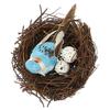 Warmhm Artificial Bird Nest with Bird Figure and Eggs view 1