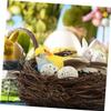Warmhm Artificial Bird Nest with Bird Figure and Eggs view 3