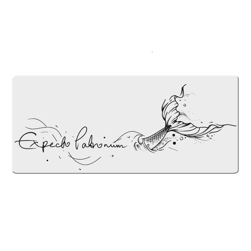 2-Piece Mermaid Tail Semi-Permanent Tattoo Stickers