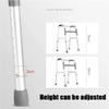 Medical Deluxe Folding Walker for Older Adults, Adjustable and Lightweight, 4-Leg Aluminum Walker, 75–93 cm, 150 kg Capacity view 2