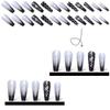 Greethga Black Gradient Diamond Press-On Nails view 3
