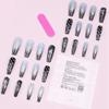 Greethga Black Gradient Diamond Press-On Nails view 4