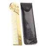 Minkissy Men's Beard Care Brush and Mustache Holder Kit, Double-Sided Zinc Alloy view 1