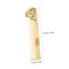 Minkissy Men's Beard Care Brush and Mustache Holder Kit, Double-Sided Zinc Alloy view 2