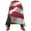 RPLIFE Vintage Hand-Drawn Fish Hair Salon Styling Cape, Waterproof, 64.9 x 55.1 in, American Flag with Eagle, One Size view 2
