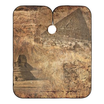 RPLIFE Colorful Flowers Barber Cape, Haircut and Styling Cape, Egyptian Pyramids Sphinx, One Size