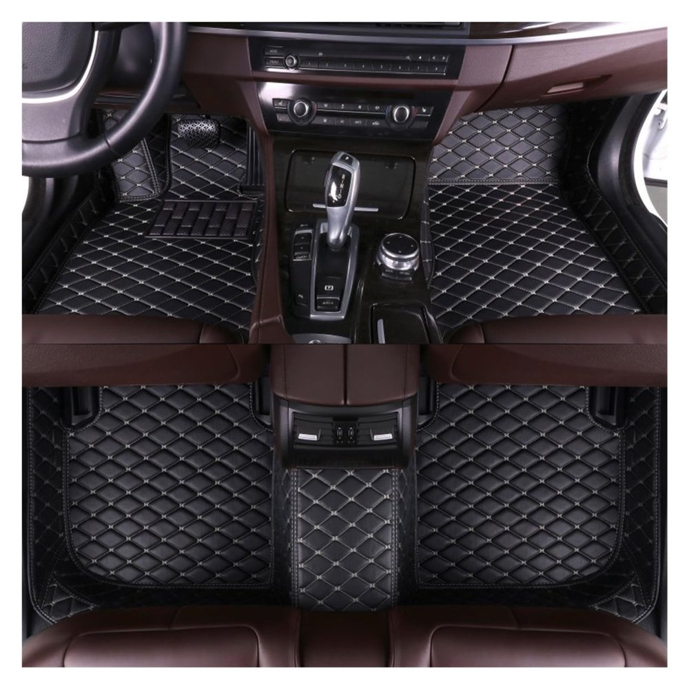 Custom Car Floor Mat Set for Mercedes W222 2014–2017, Black/White