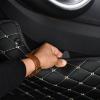 Custom Car Floor Mat Set for Mercedes W222 2014–2017, Black/White view 2