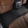 Custom Car Floor Mat Set for Mercedes W222 2014–2017, Black/White view 4