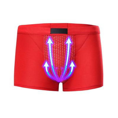 3-Pack Men's Enhancement Underwear, Magnetic Therapy Comfort Shorts with 52 Magnets, Promotes Secondary Growth (L)
