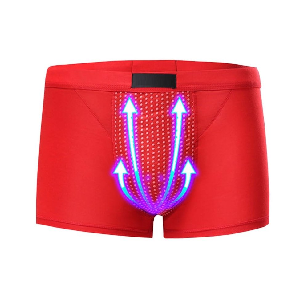 3-Pack Men's Enhancement Underwear, Magnetic Therapy Comfort Shorts with 52 Magnets, Promotes Secondary Growth (L)