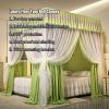 CENAP Bed Canopy, Deluxe Four-Season Bed Curtain for 1.5 m/1.8 m/2 m Single or Double Beds, with Sturdy Support for Easy Installation, 9 view 2
